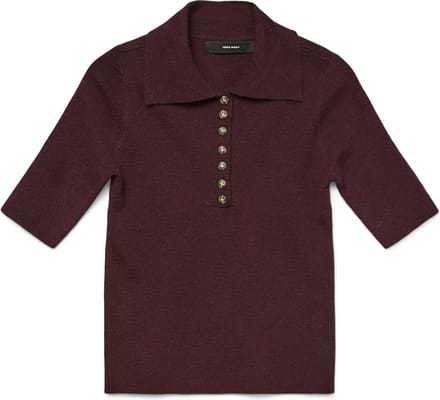 VERO MODA - VMMARINA 2/4 POLONECK PULLOVER - Dames - Polo's