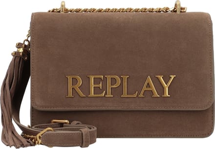 REPLAY Leren Schoudertas Crossbody Bag Partridge Bruine
