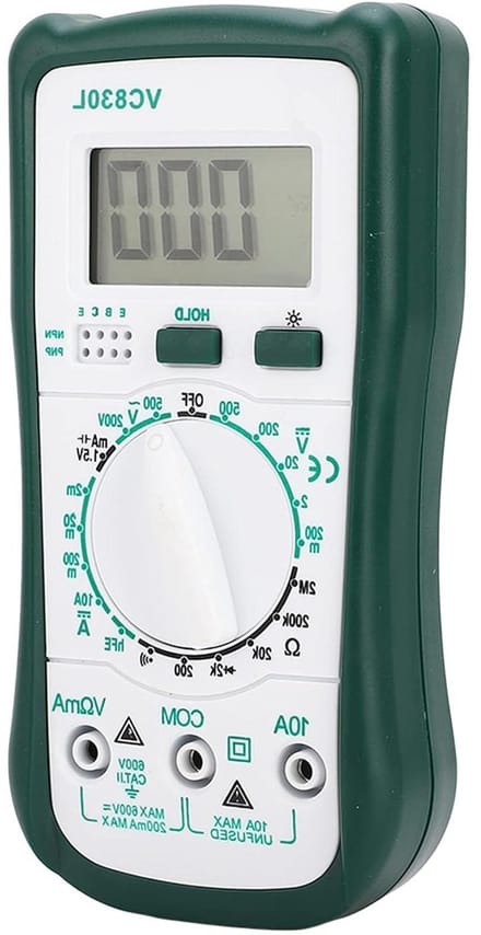 Digitale Multimeter - Voltmeter Elektrische Tester - Spanning Meten - 1999 Digit Display - 16 x 11 x 5 cm