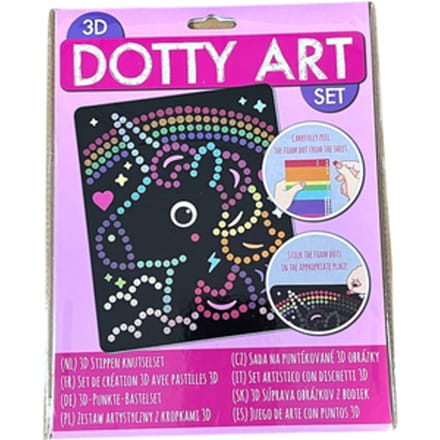 DOTTY ART SET - KOALA BEER - STICKERS PLAKKEN - 3D STIPPEN KNUTSELSET