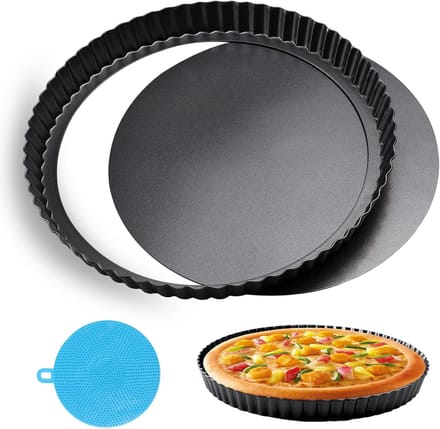 Quichevorm met Hefbodem 28 cm - Taartvorm met Afneembare Bodem - Anti-aanbak