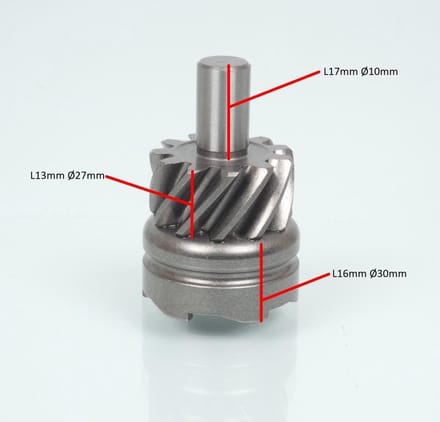 rocher kickmoer rms voor scooter gilera 125 typhoon 1999-2000 483538 nieuw