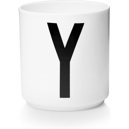 DESIGN LETTERS - Personal beker porselein  - Y - wit