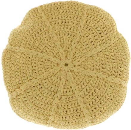 D- Unique Living - Kussen Dora 45cm Ø Soft Yellow