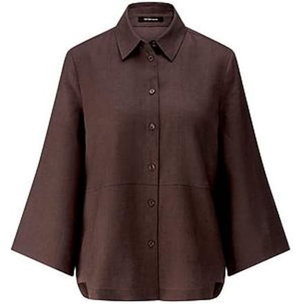 Blouse Van Peter Hahn bruin