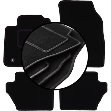Complete set veloursmatten voor: Ford Fiesta MK7 hatchback (2008-2011)