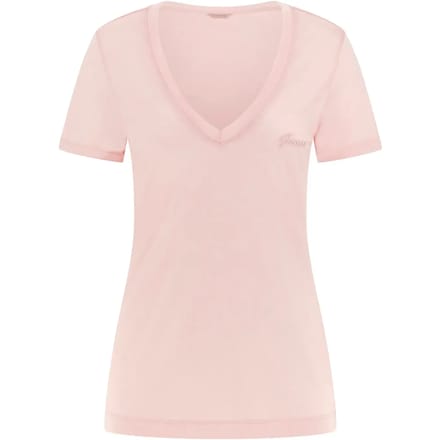 Guess Vn Light Basic T-shirt Met Korte Mouwen Roze XL Vrouw