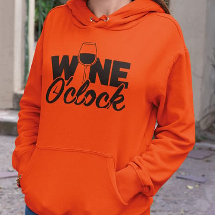 Oranje Koningsdag Hoodie Wine O'clock M