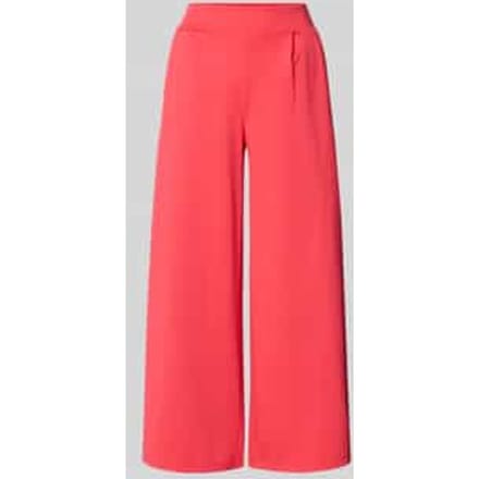 Wide fit broek met elastische band model 'Kate'