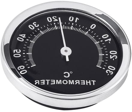 Buitenthermometer - Temperatuurmeter Vochtigheid - Binnen Buiten Meten - Compact Lichtgewicht - 58 cm - Zwart