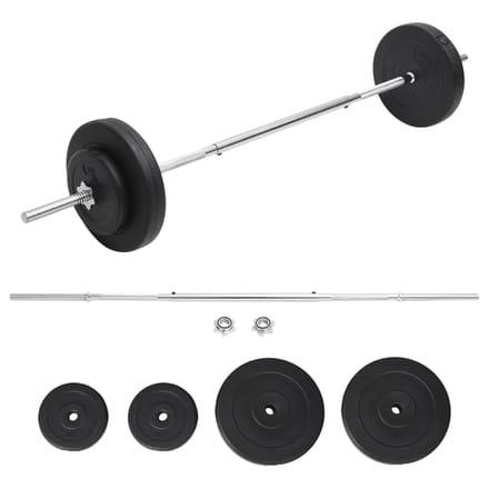 vidaXL - Halter - met - gewichten - 30 - kg