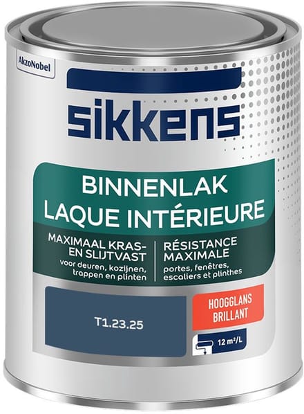 Sikkens - Binnenlak Hoogglans - T1.23.25 - Mengverf - 750 Ml