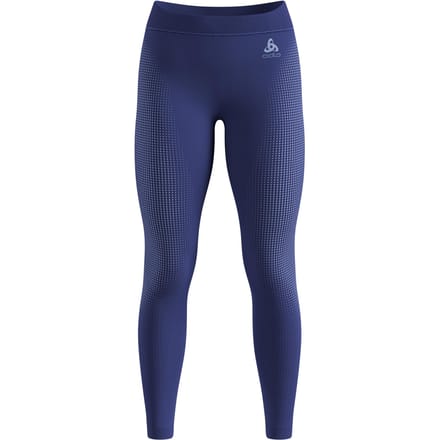 Odlo Performance Warm Eco Big Logo Bottom Long Tight Dames-blauw