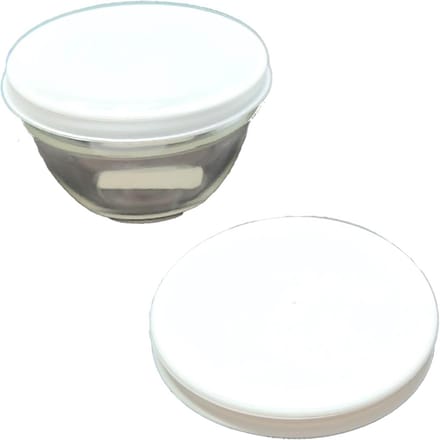 Deksel set - Kom deksels - Kom afdekken - Stapelbaar vaatwasmachinebestendig - 2 stuks 235 cm - Wit
