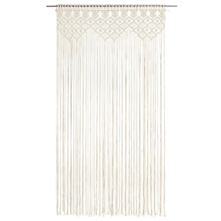 vidaXL - Gordijn - macramé - 140x240 - cm - katoen