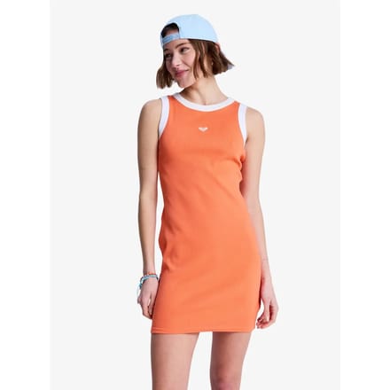 Roxy Iconic Days Mouwloze Jurk Oranje M Vrouw