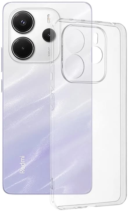 Hoesje geschikt voor Xiaomi Redmi Note 14 4G 164.8mm - Techsuit Clear Silicone Back Cover - Transparant