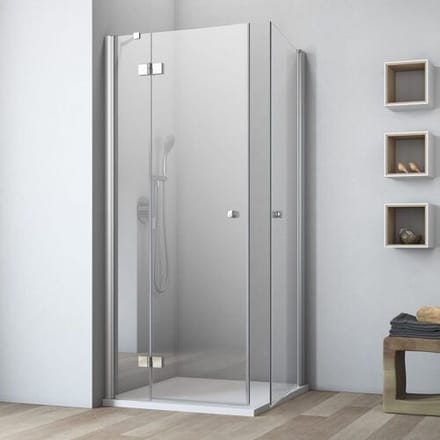 GEO maw flex corner entry 3-piece with 2 doors and ST left, 100 x 100 cm AE310102360