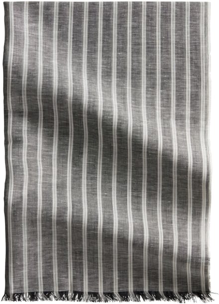 Marc O'Polo sjaal Woven Scarf Black Multi zwart