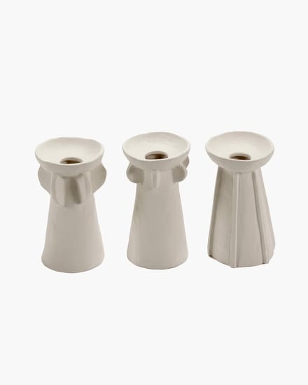 Serax - Marie Michielssen Marie - Vaas Assortiment - Beige - 8 Ø - H 14cm - 3 stuks
