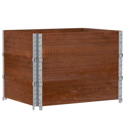 vidaXL - Palletopzetranden - 3 - st - 80x60 - cm - massief - grenenhout - bruin
