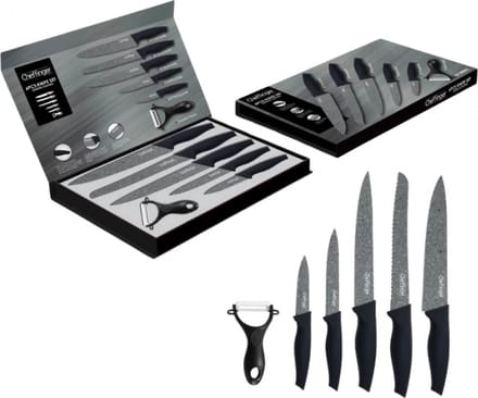 Cheffinger CF-MB05: 6-delige messenset met granieten coating
