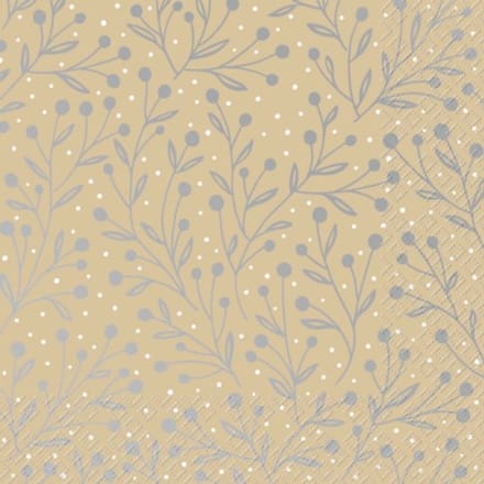Stewo servetten kerst elegant, formaat 33 x 33 cm.