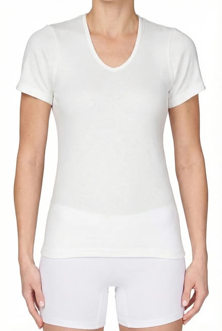 Beeren Dames Thermo Shirt korte mouw - Wit - maat M