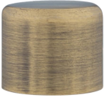 Einddop roede – Ø19mm – 2 stuks – brons