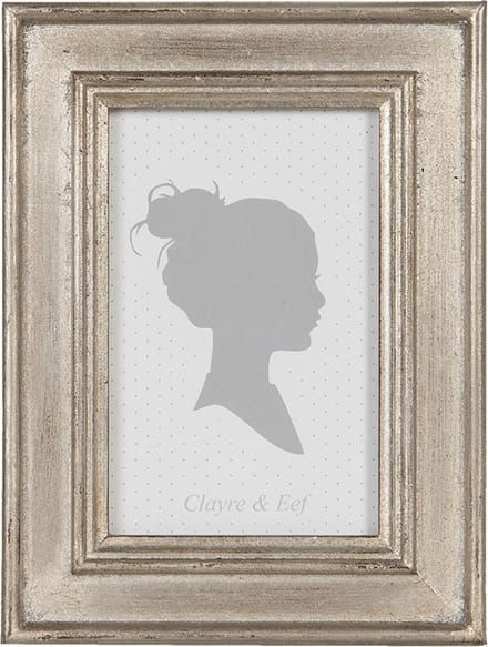 Clayre & Eef Fotolijst 10x15 cm Zilverkleurig Hout
