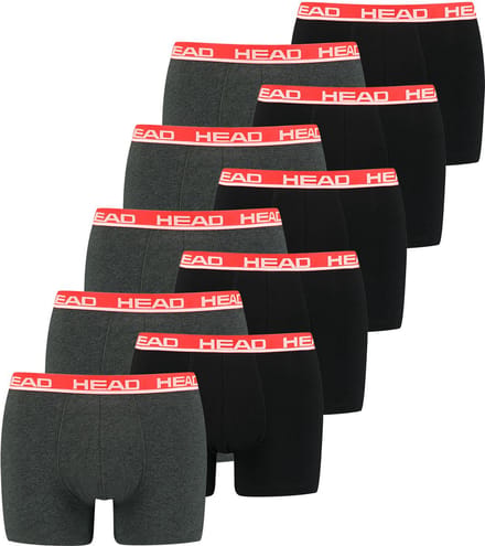 BOXERS Pack van 10 Head Heren Basic Boxer Broek Shorts Ondergoed Ondergoed Pack van 10