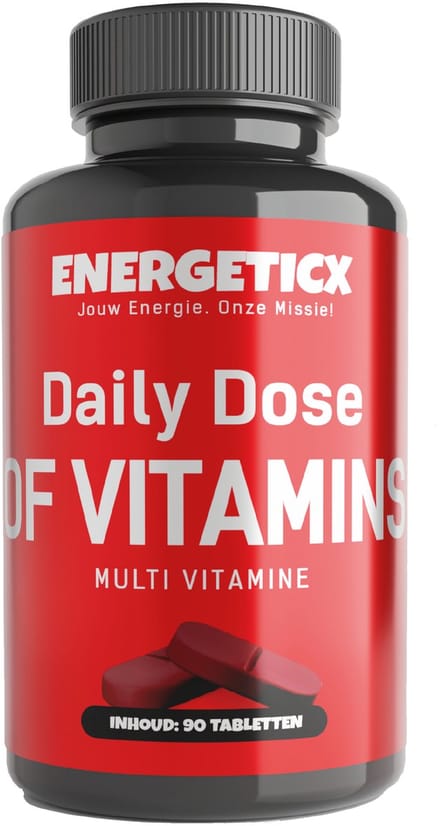 MultiVitamine – Complete multivitaminen – Met Vitamine D, C, E & B12 - Biotin voor Haar & Huid – 90 Tabletten (3 Maanden)
