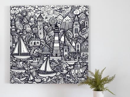 Kunstprint | Wanddecoratie | Dibond | 20 × 20 cm