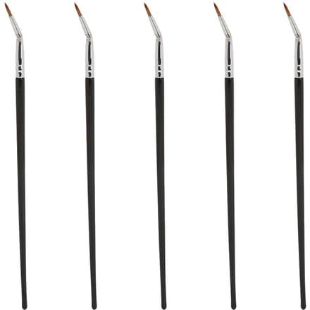5 stuks gebogen eyelinerkwasten, multifunctionele make-up, schuine eyelinerkwasten, cosmetisch hulpmiddel voor concealer white