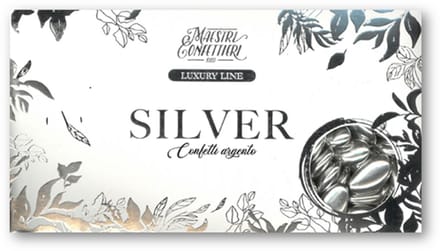 Confetti Chocolade Dragees Mulabas Zilver 500 Gram