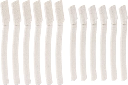 INTER-ESQUE Wenkbrauw Mesje - Dermaplaning - Wenkbrauw Trimmer - x12 - 6 Groot + 6 Klein