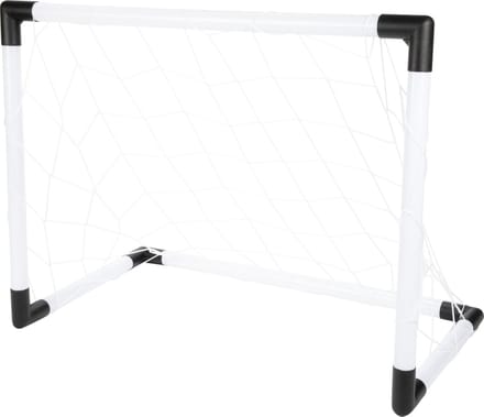 ADRENIX Voetbaldoel - wit/zwart - kunststof - 64 x 49 x 35 cm