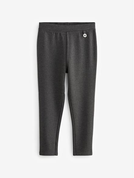 Next - Meisjes - Schoolbroek met hoog aandeel katoen en stretchy, elastische tailleband - Grijs