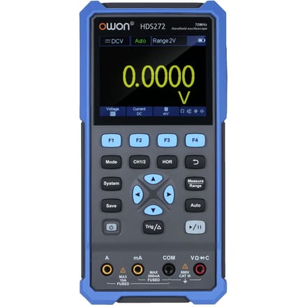 OWON 2-in-1 Handheld Oscilloscoop Multimeter 2 Kanalen Lab Oscilloscoop Digitaal True-RMS EU Plug