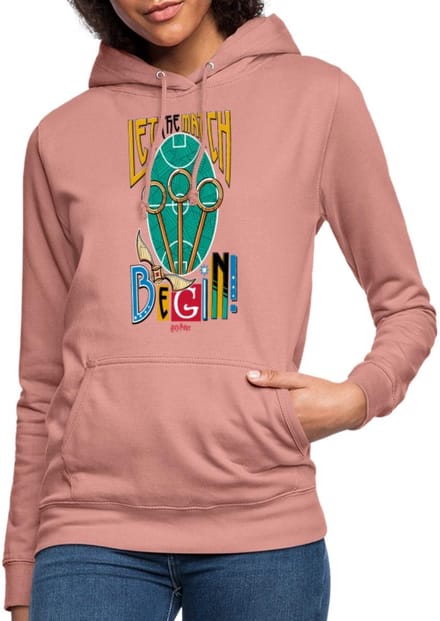 Harry Potter Let The Match Begin Quidditch Hoodie Dames