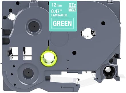 Brother compatible TZE-735 tape - Wit op groen - 12 mm x 8 m