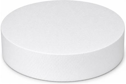 Piepschuim vormen - cirkel - 1x - D22,5 x 4 cm - styropor hobby / DIY vorm - basis knutselfiguren