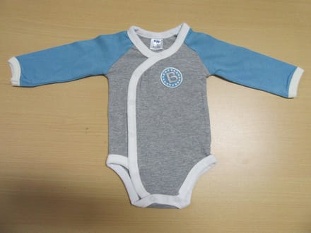 3 Pack body voor jongens van dirkje , blauw grijst ,  6 maand  68