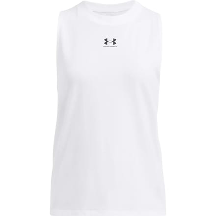 Under Armour UA Rival Muscle Tank Dames Sporttop - Wit
