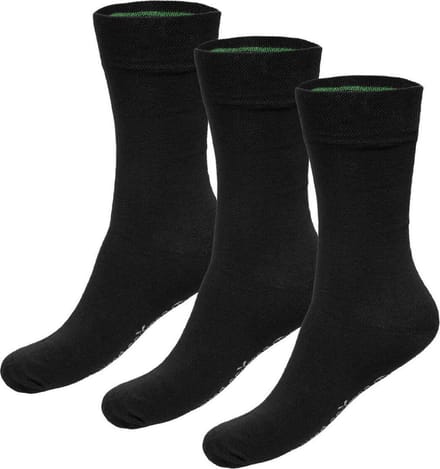 Bamboo Basics Zwarte Sokken Beau - 3-pack - Maat 35-40 - Bamboe Sokken - Normale Sokken