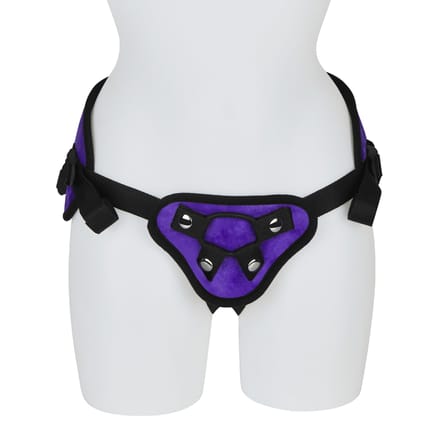 Rimba - Verstelbaar Strap-on Harnas - Paars/Zwart