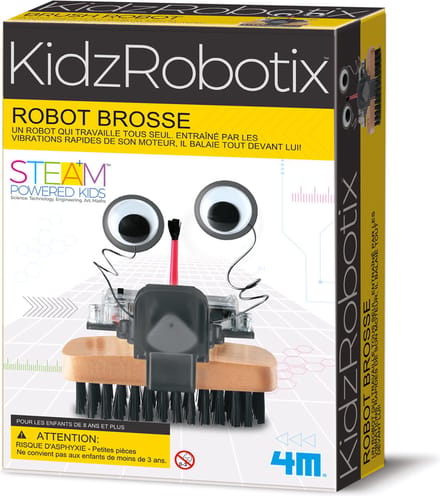 4M Experimenteerset - Bouw Je Eigen Borstel Robot - Wetenschap en Spel - Bouwpakket - Kidzrobotix - 8 Jaar