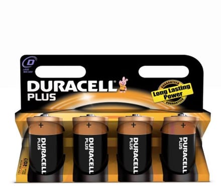 Alkaline D Batterijen - 4 Pack