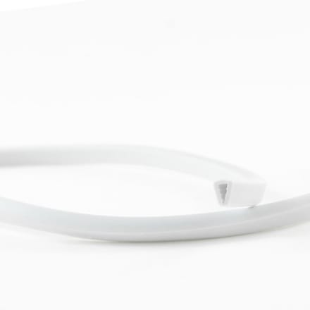 Flexibele PVC Randafwerking Wit – 10 Meter – Splijtmaat 2,0 mm – Beschermband