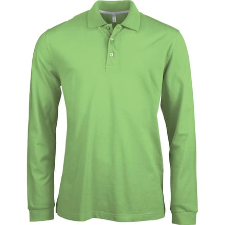 Kariban Polo lange mouwen K243 - Lime - L